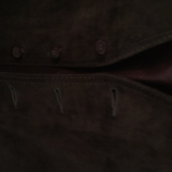 Vintage brown suede vest - Picture 5 of 5
